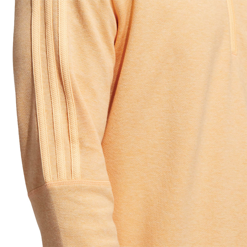 adidas 3-Stripe 1/4 Zip Sweater - Acid Orange