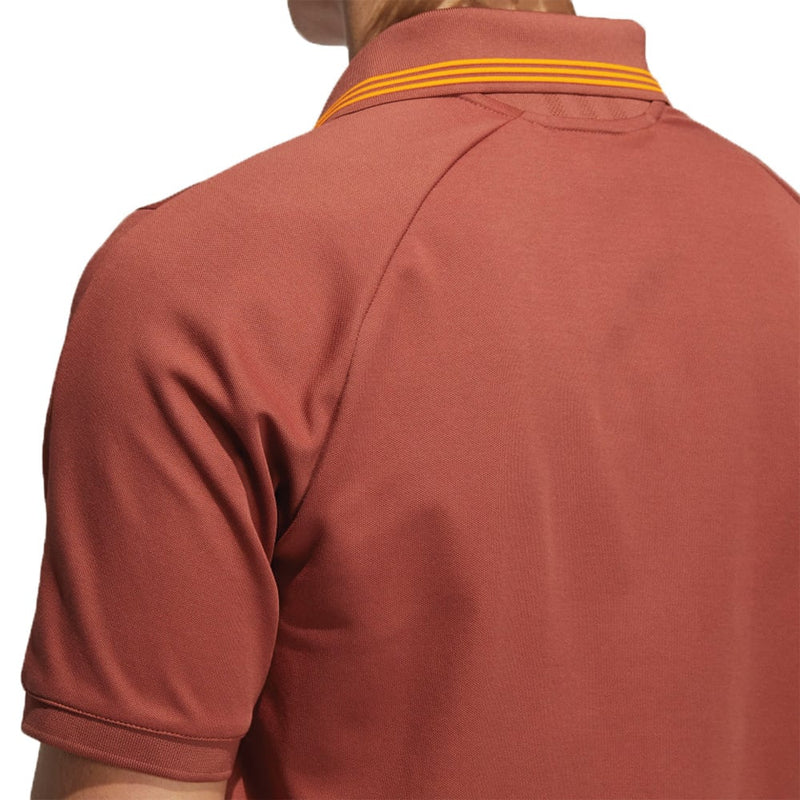 adidas Go-To Primegreen Pique Polo Shirt - Wild Sepia/Crew Orange