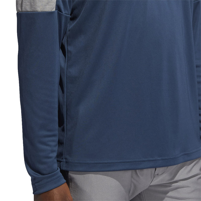 adidas UPF Lightweight 1/4 Zip Midlayer- Crew Navy