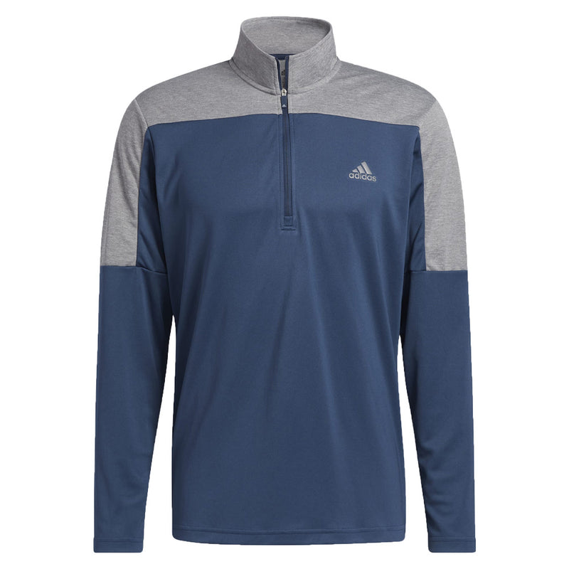 adidas UPF Lightweight 1/4 Zip Midlayer- Crew Navy