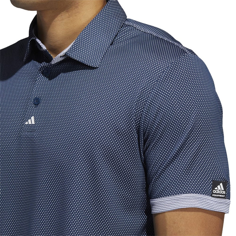 adidas Equipment Two-Tone Mesh Polo - Crew Navy/White