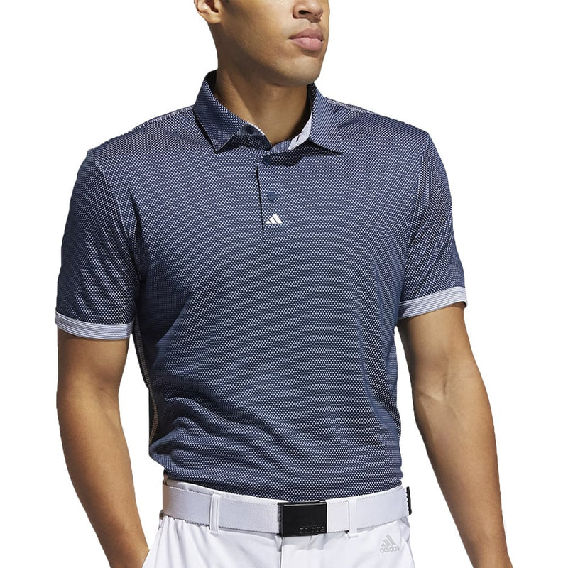 adidas Equipment Two-Tone Mesh Polo - Crew Navy/White