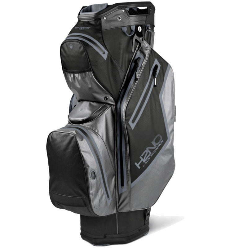 Sun Mountain H2NO Staff Waterproof Cart Bag - Black/Nickel/Cadet