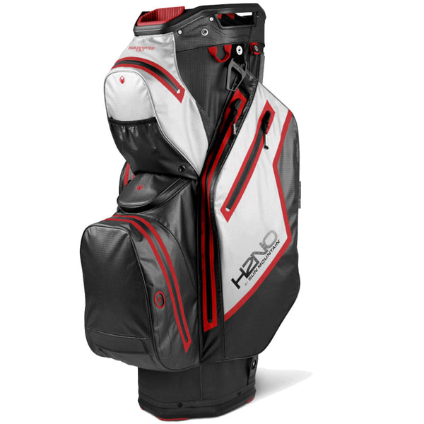 Sun Mountain H2NO Staff Waterproof Cart Bag - Black/White/Red