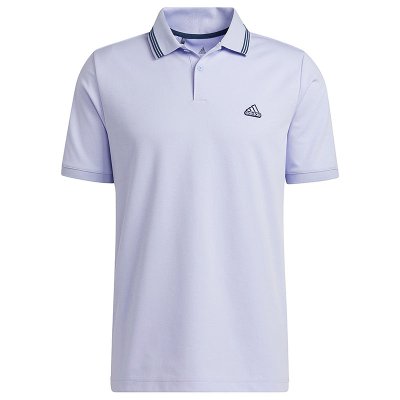 adidas Mens Go-To Pique Polo Shirt - Violet Tone/Crew Navy