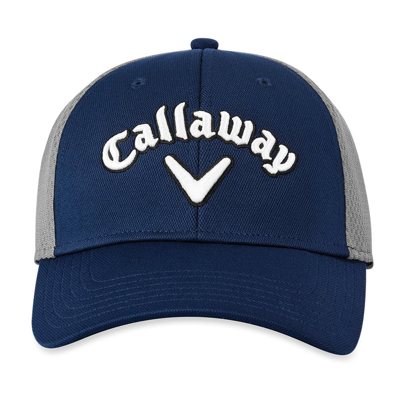 Callaway Mesh Fitted Cap - Navy/Silver/White