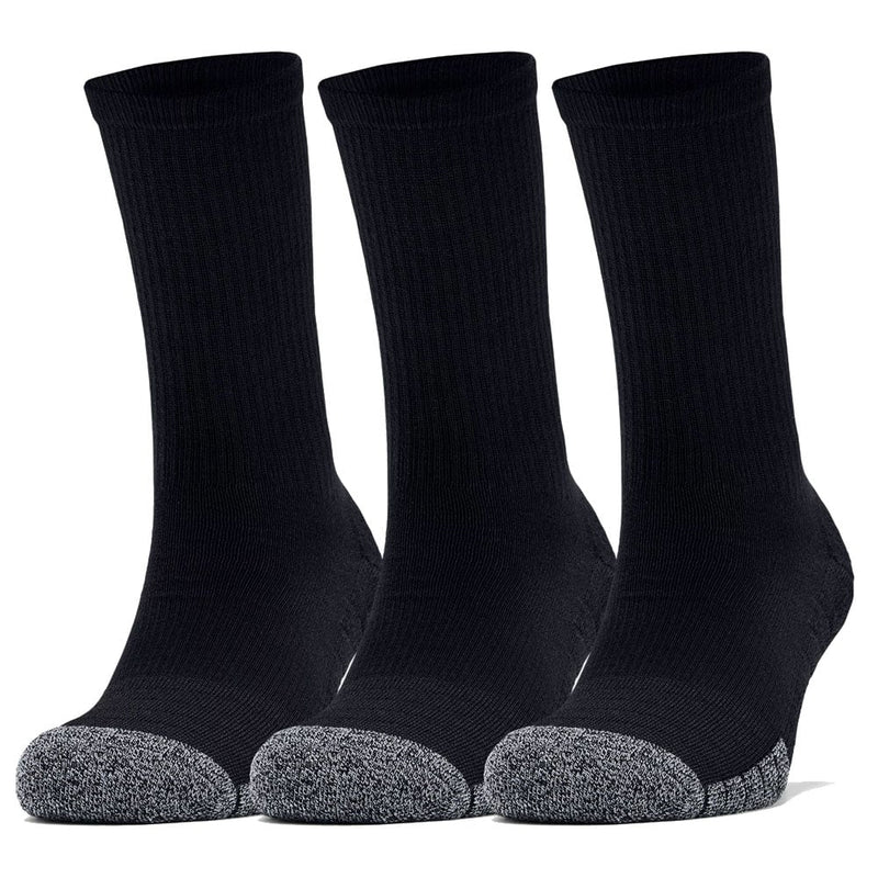 Under Armour Heatgear Crew Socks (3 Pack) - Black