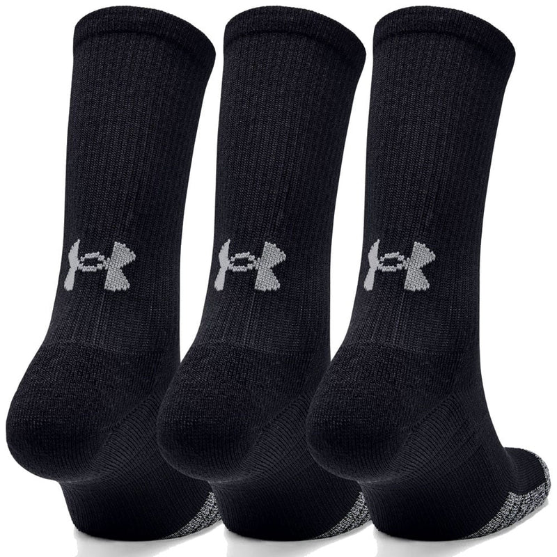 Under Armour Heatgear Crew Socks (3 Pack) - Black