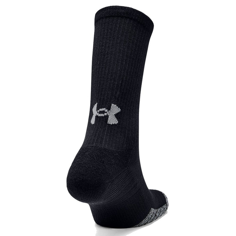 Under Armour Heatgear Crew Socks (3 Pack) - Black