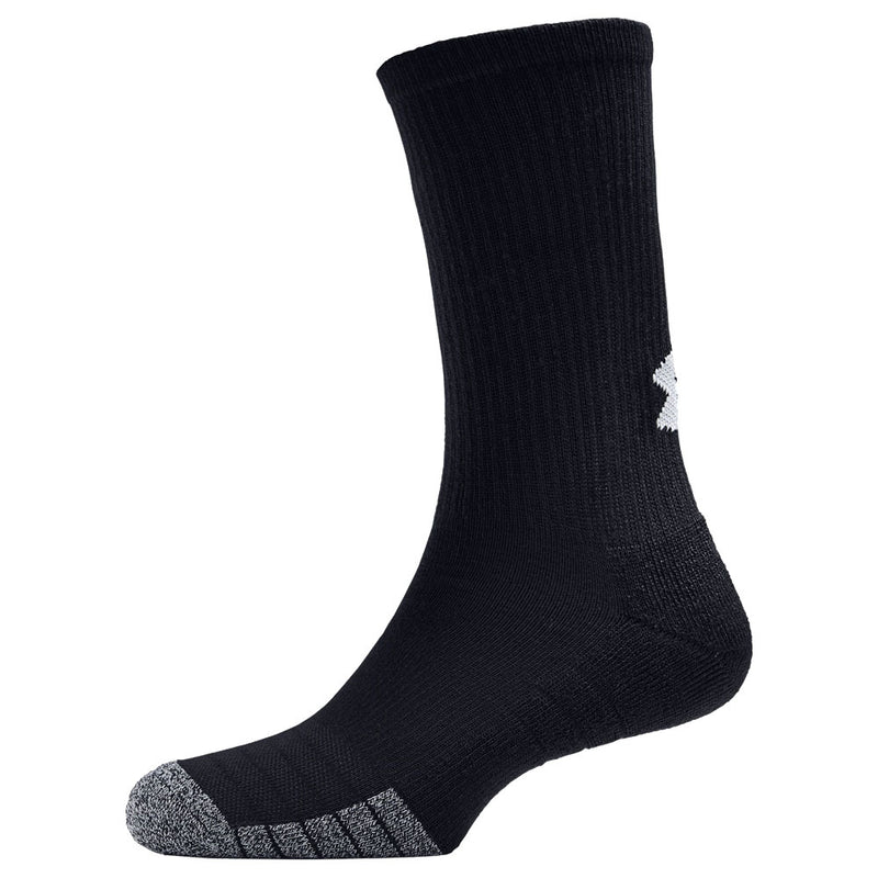 Under Armour Heatgear Crew Socks (3 Pack) - Black