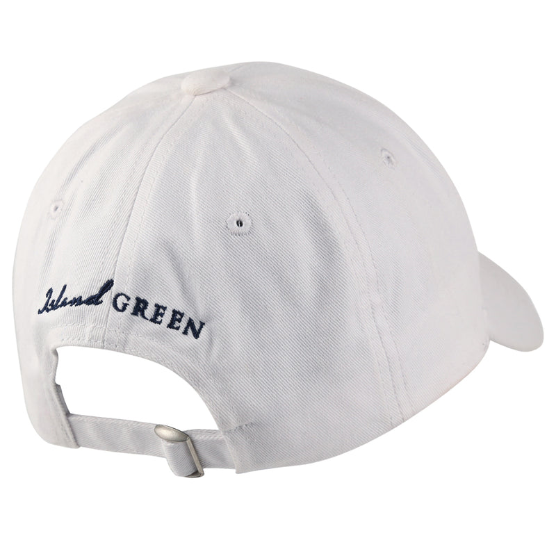 Island Green Performance Pro Golf Cap - White