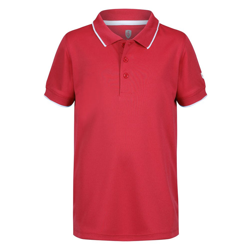 Island Green Junior Performance Polo Shirt - Red