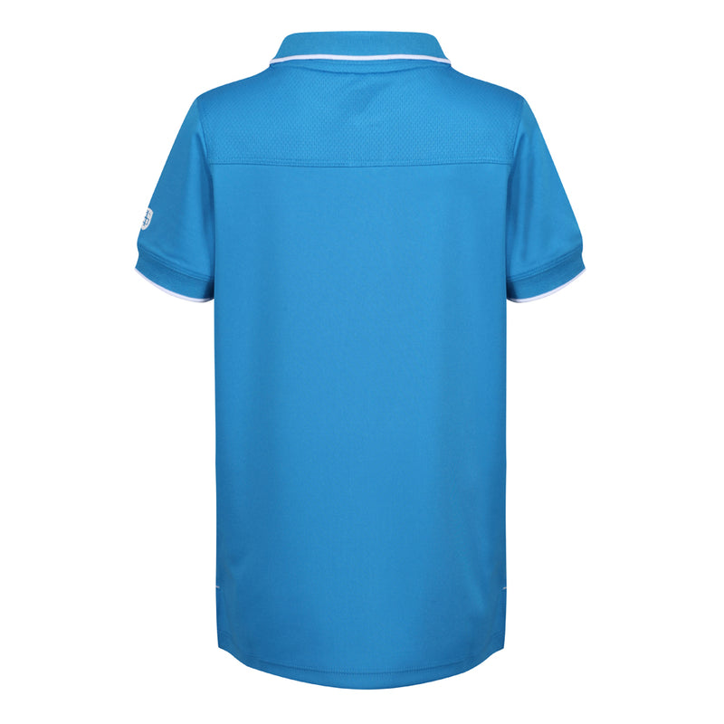 Island Green Junior Performance Polo Shirt - Sky Azure