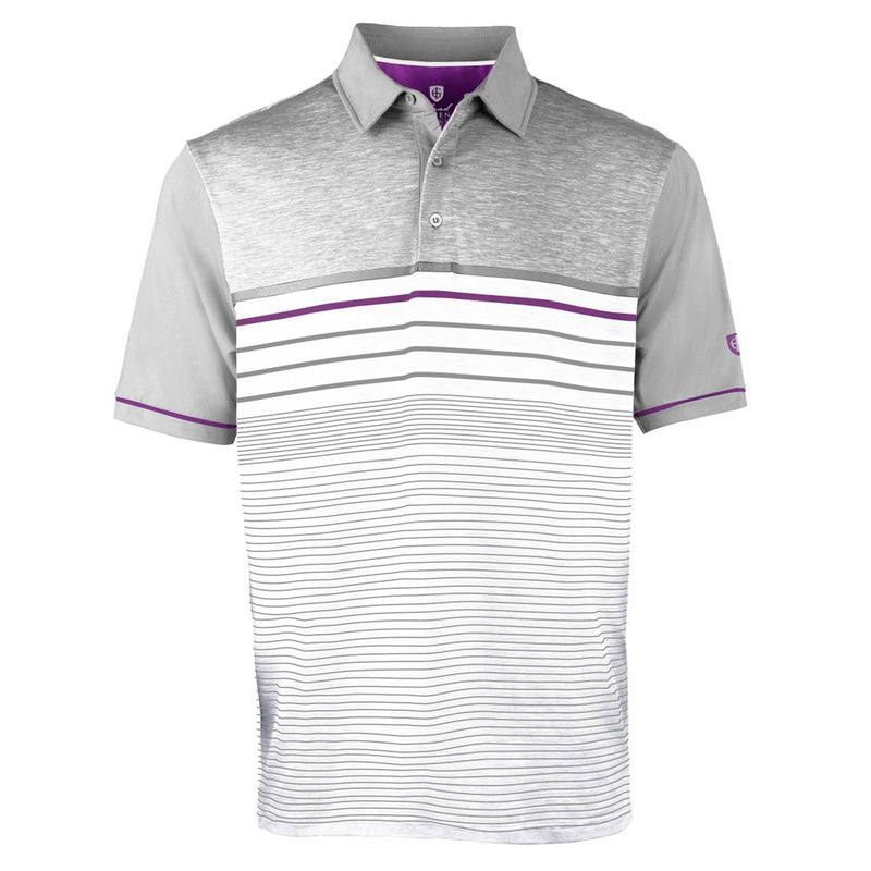 Island Green Sublimated Polo Shirt - Grey