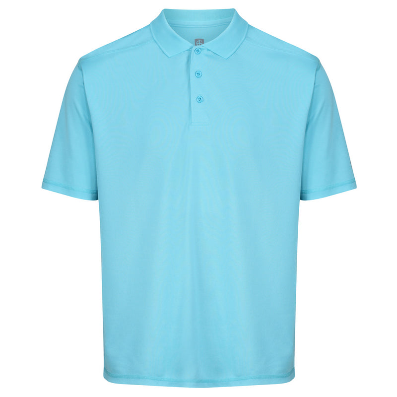 Island Green Essential Pique Polo Shirt - Turquoise