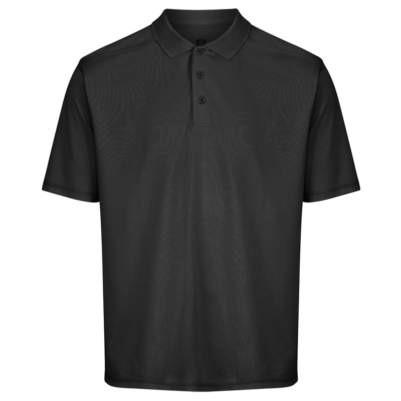 Island Green Essential Pique Polo Shirt - Black