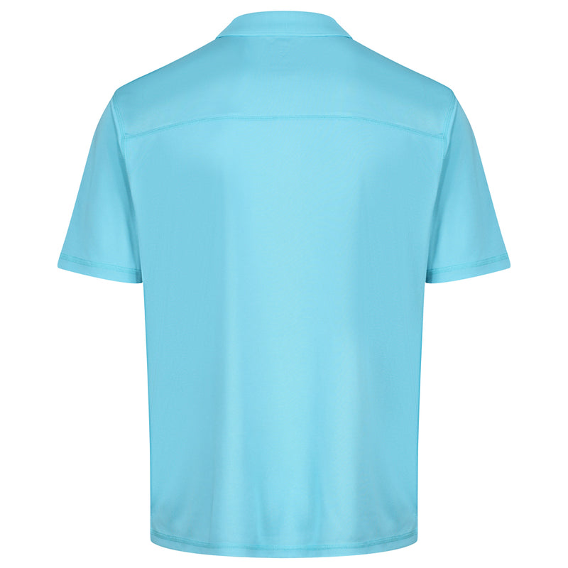 Island Green Essential Pique Polo Shirt - Turquoise