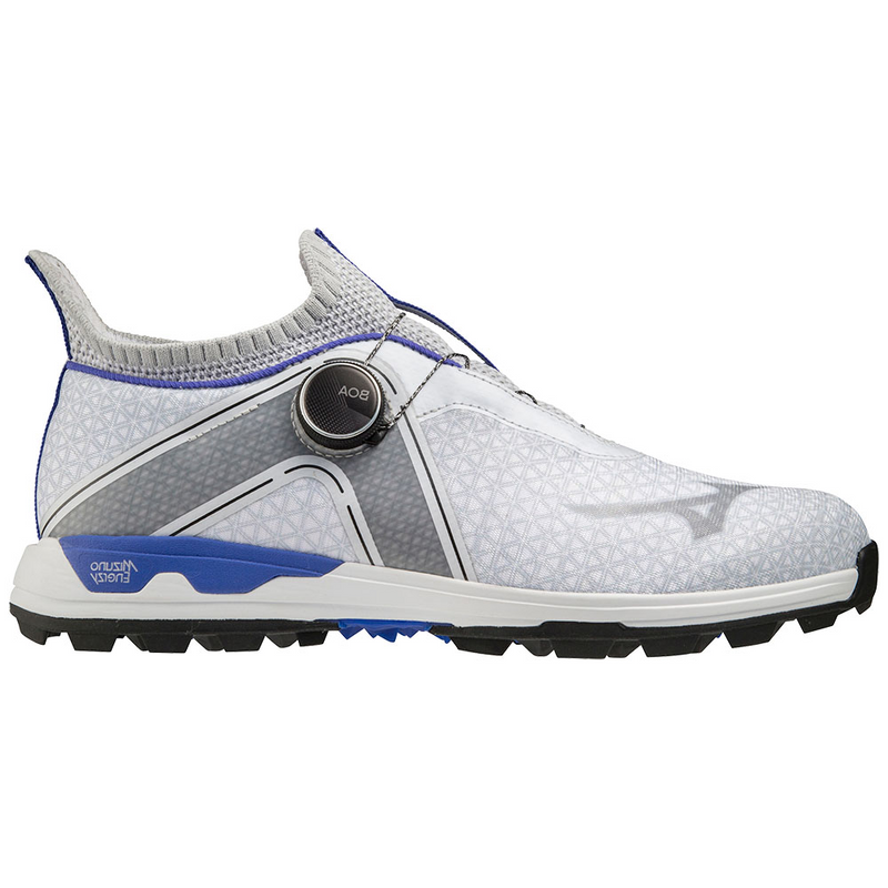 Mizuno Wave Hazard Boa Spikeless Waterproof Shoes - White/Blue