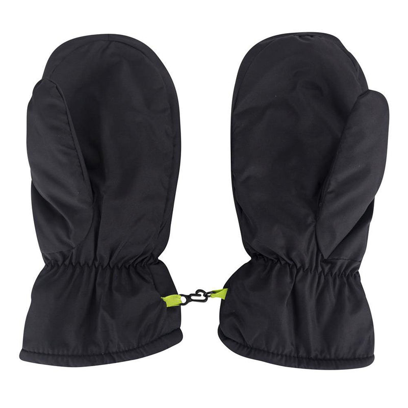 Island Green Fleece Lined Mitts - Black