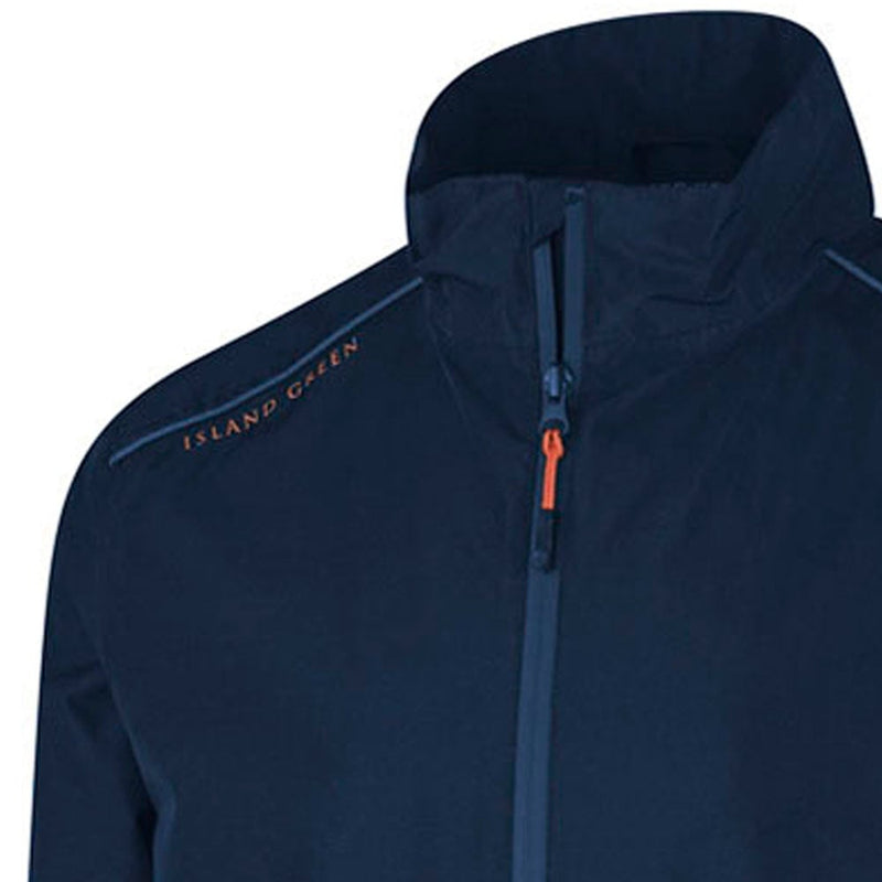 Island Green Junior Waterproof Jacket - Navy