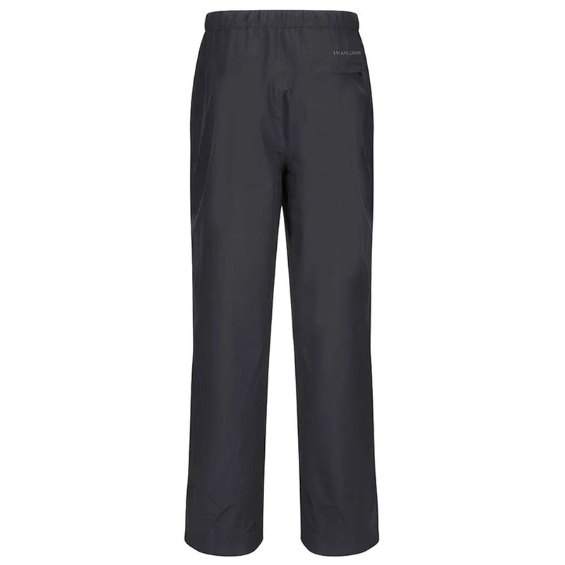 Island Green Waterproof Stretch Trousers/Dropped Hem - Black