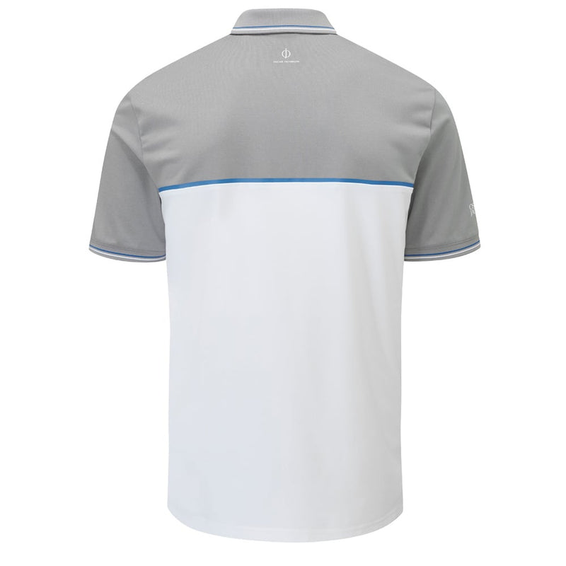 Oscar Jacobson Belford Polo Shirt - Light Grey Marl