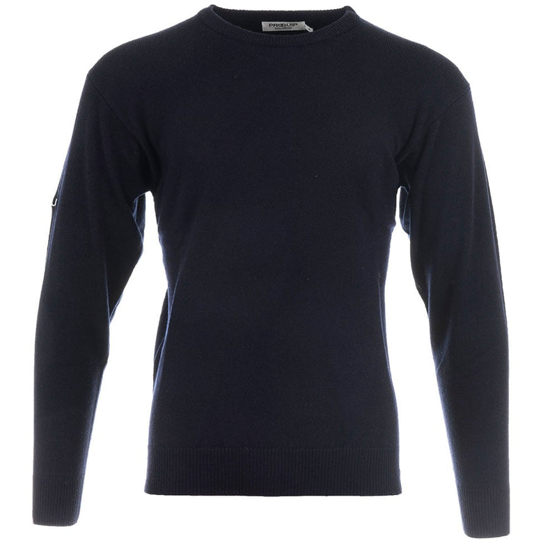 ProQuip Lambswool Water Repellent Crew Neck Golf Sweater - Navy