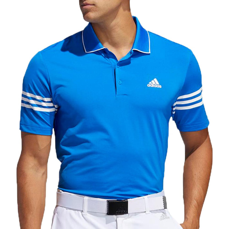 adidas Ultimate365 Blocked Polo Shirt - Glory Blue/White