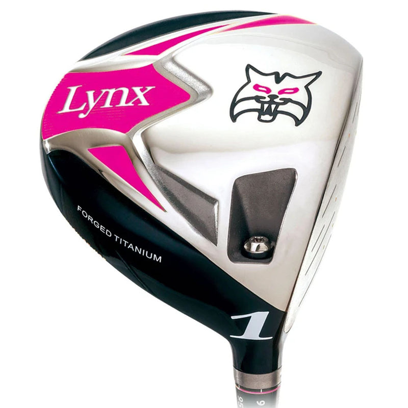 Lynx Ladies 11-Piece Premium Crystal Golf Package Set - White/Dark Brown/Pink