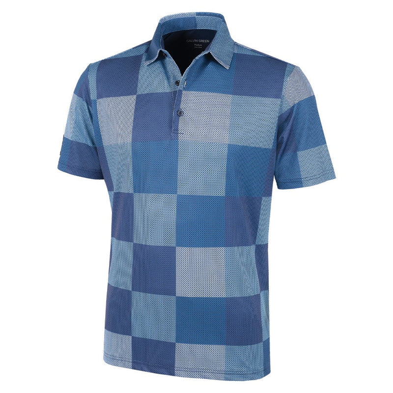 Galvin Green Mac Polo Shirt - Navy/Blue Bell