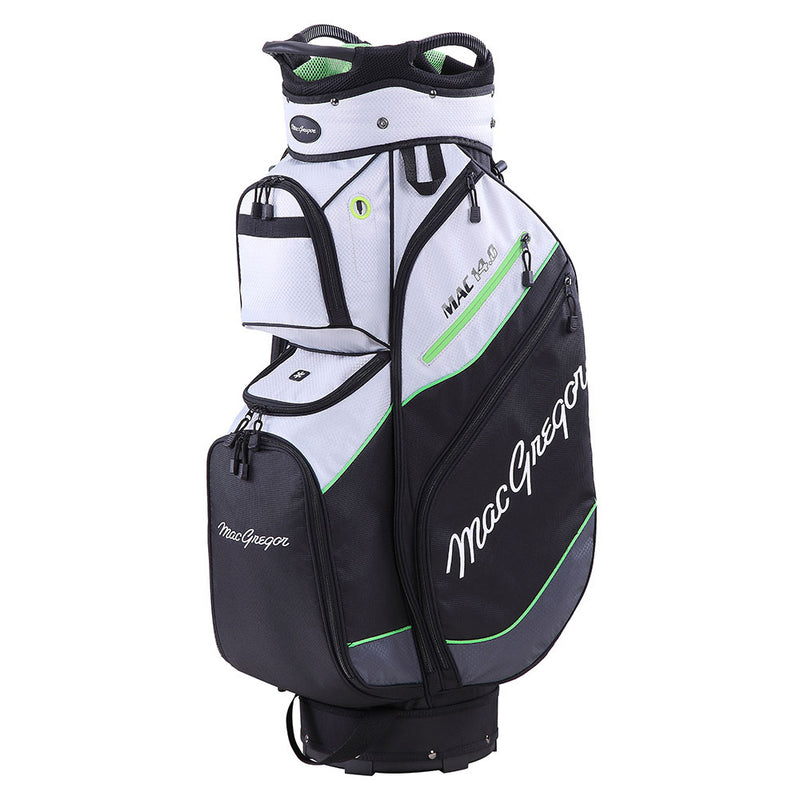 MacGregor Mac 14.0 Cart Bag - Silver/Black/Green