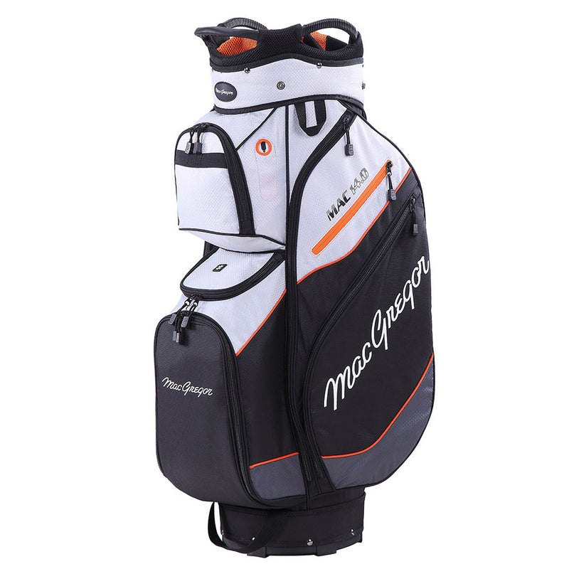 MacGregor Mac 14.0 Cart Bag - Silver/Black/Orange