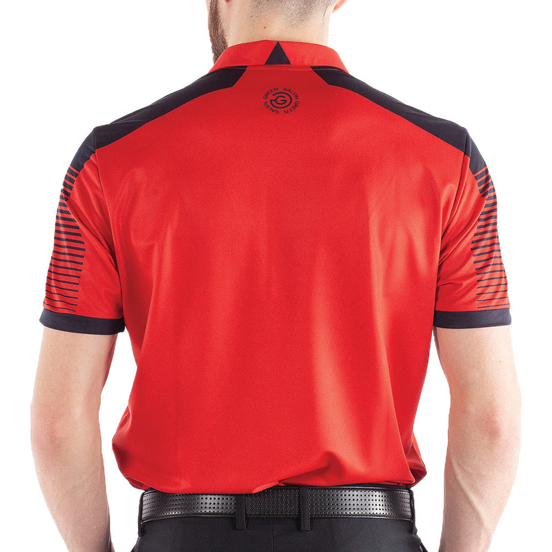 Galvin Green Marcus Polo Shirt - Red/Navy