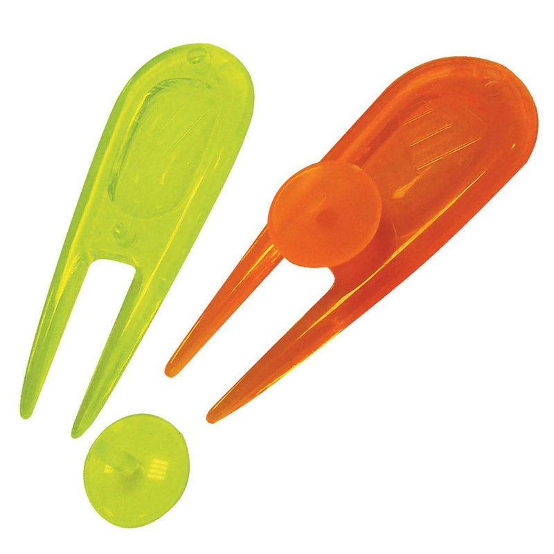 Masters Neon PitchFork & Ball Markers (2 Pack) (Regular Packaging)