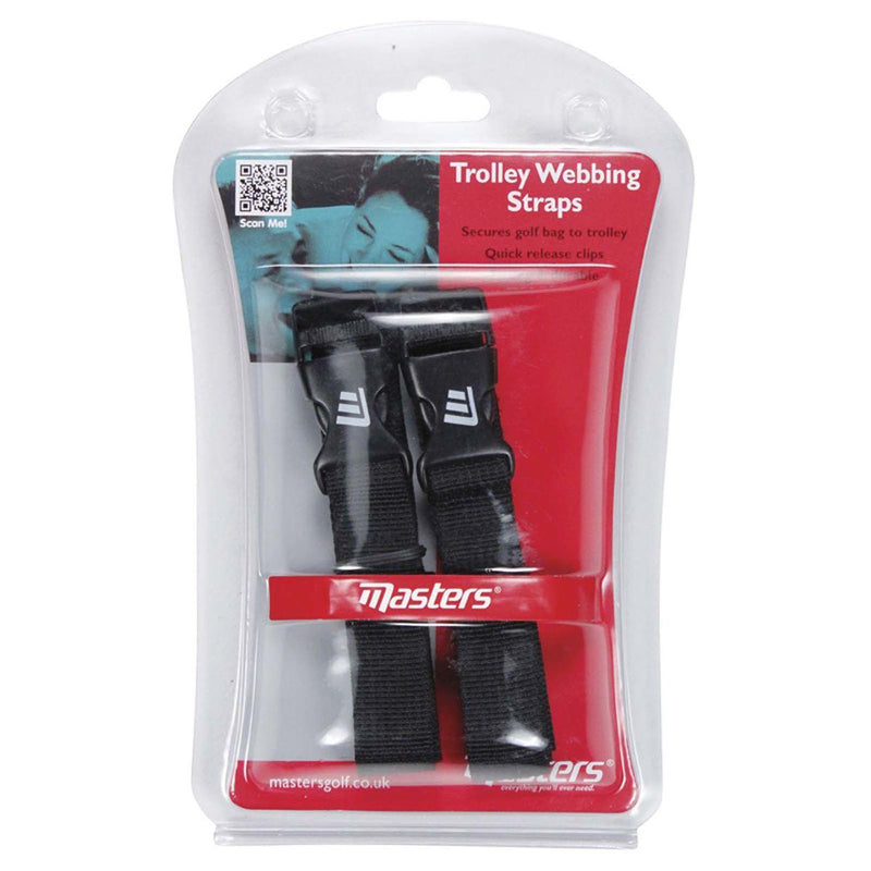 Masters Trolley Webbing Straps (2 Pack) - Black (Regular Packaging)