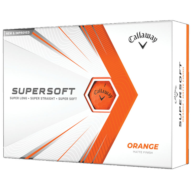 Callaway Supersoft Golf Balls - Matte Orange - 12 Pack