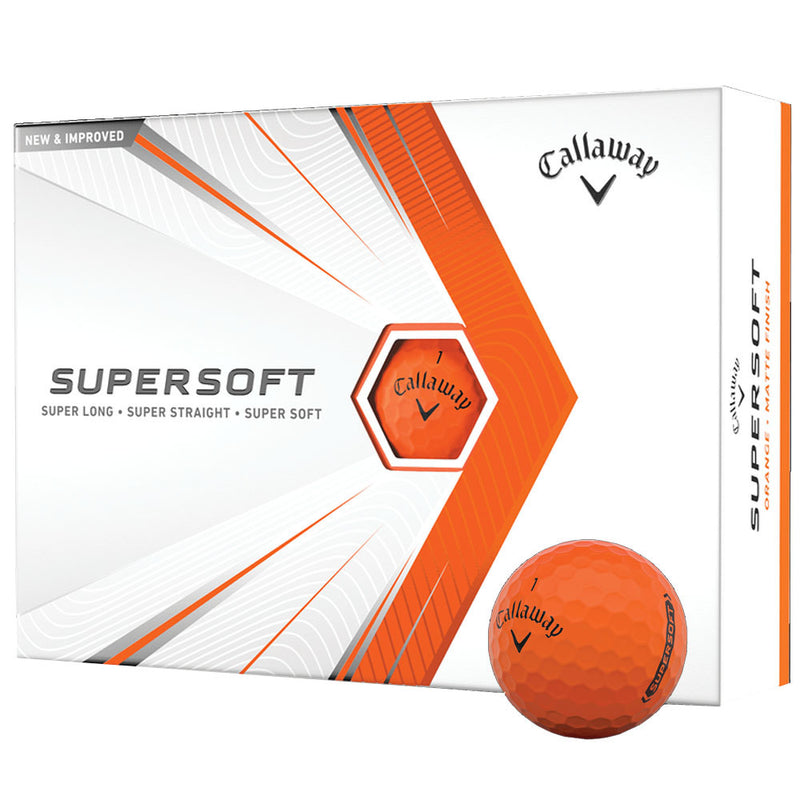 Callaway Supersoft Golf Balls - Matte Orange - 12 Pack