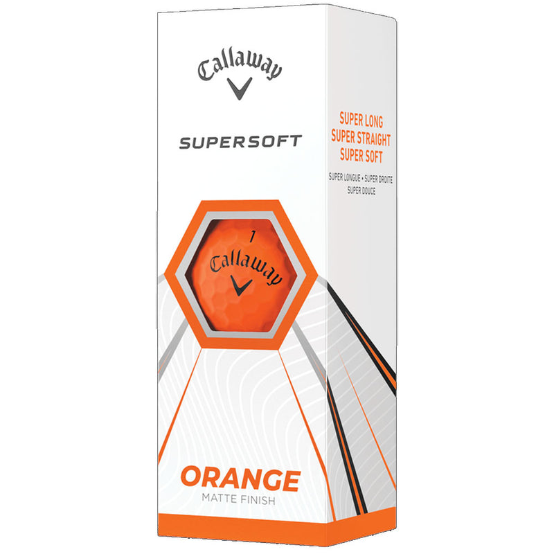 Callaway Supersoft Golf Balls - Matte Orange - 12 Pack