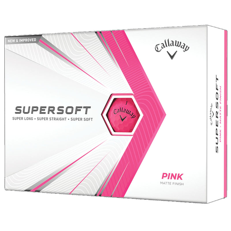 Callaway Supersoft Golf Balls - Matte Pink - 12 Pack