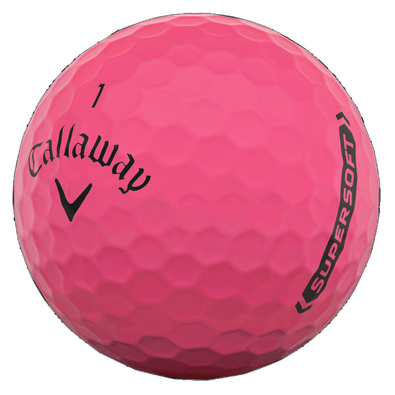 Callaway Supersoft Golf Balls - Matte Pink - 12 Pack