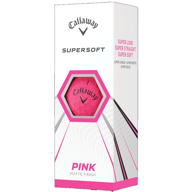 Callaway Supersoft Golf Balls - Matte Pink - 12 Pack