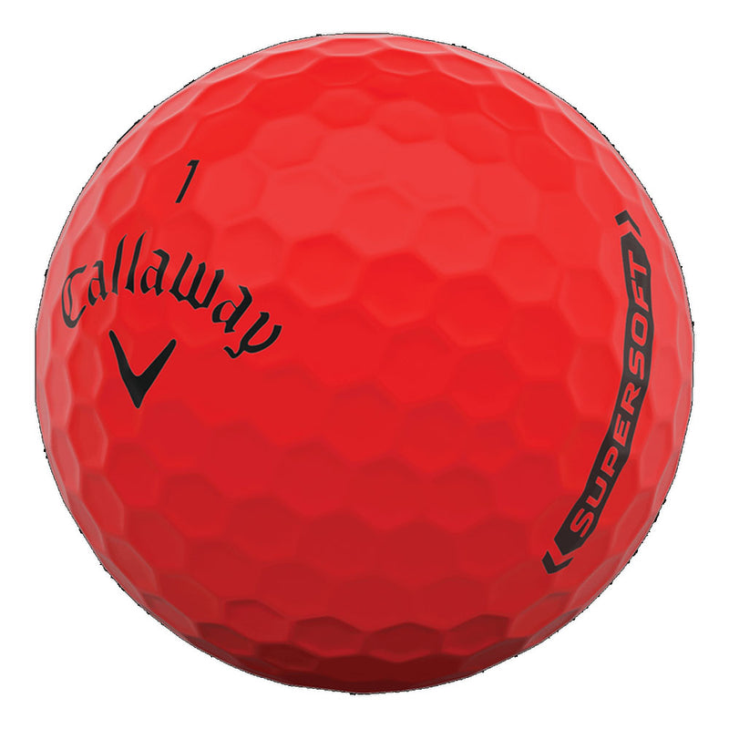 Callaway Supersoft Golf Balls - Matte Red - 12 Pack