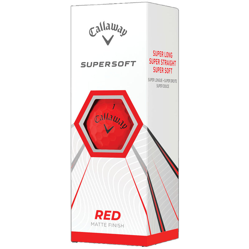 Callaway Supersoft Golf Balls - Matte Red - 12 Pack