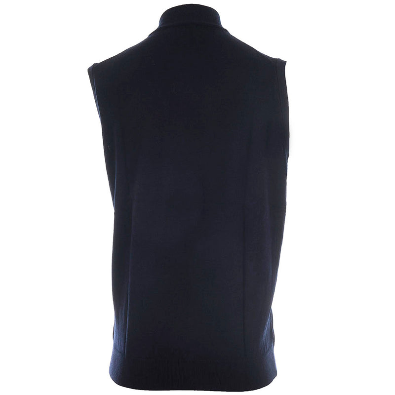 ProQuip Merino 1/2 Zip Sleeveless Slipover - Navy