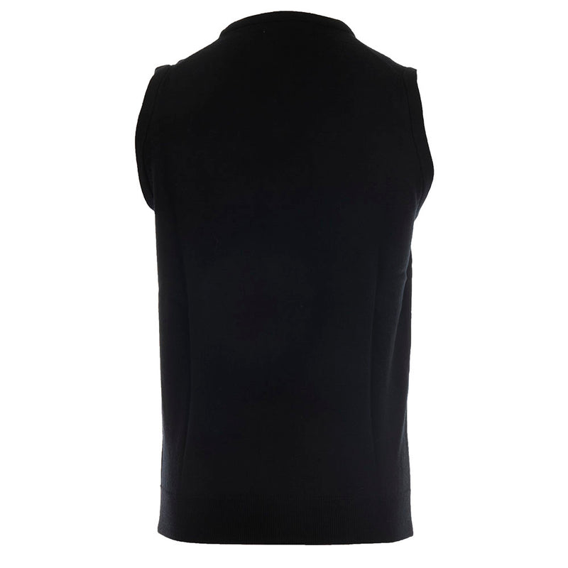 ProQuip Merino V-Neck Sleeveless Slipover - Black