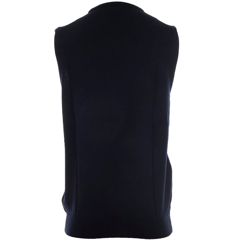 ProQuip Merino V-Neck Sleeveless Slipover - Navy