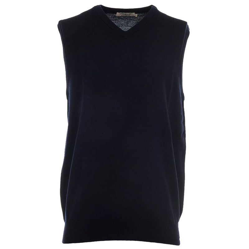 ProQuip Merino V-Neck Sleeveless Slipover - Navy