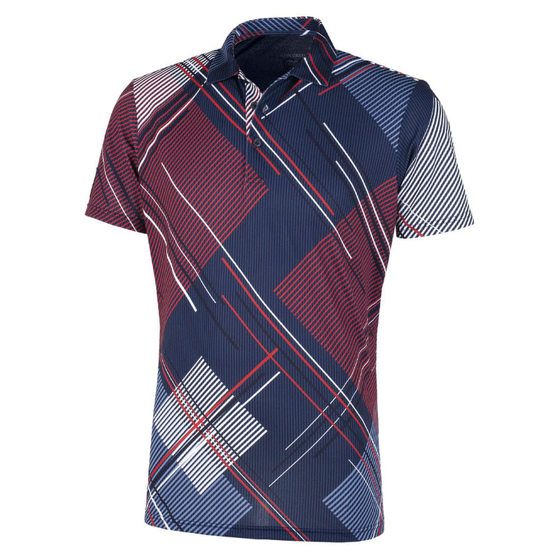 Galvin Green Shirt - Navy/Red