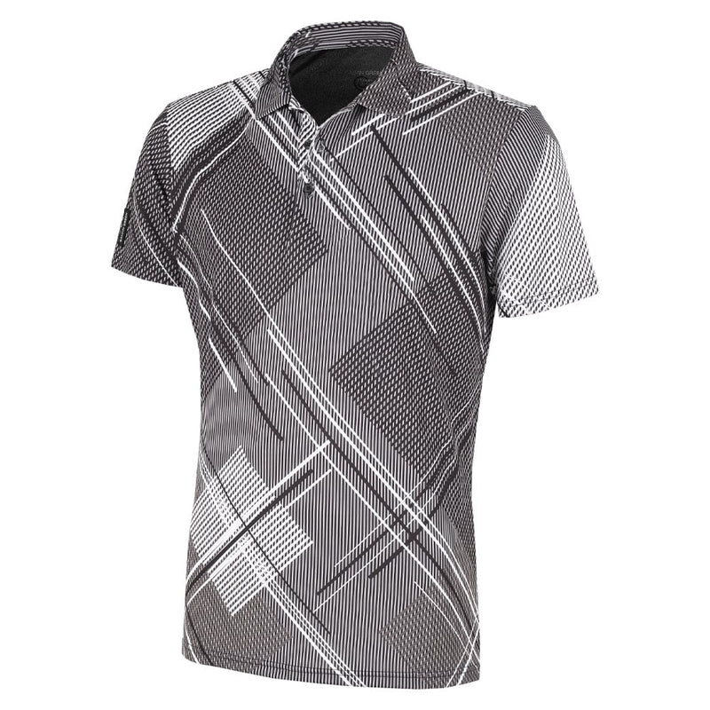 Galvin Green Mitchell Shirt - Black/Sharkskin