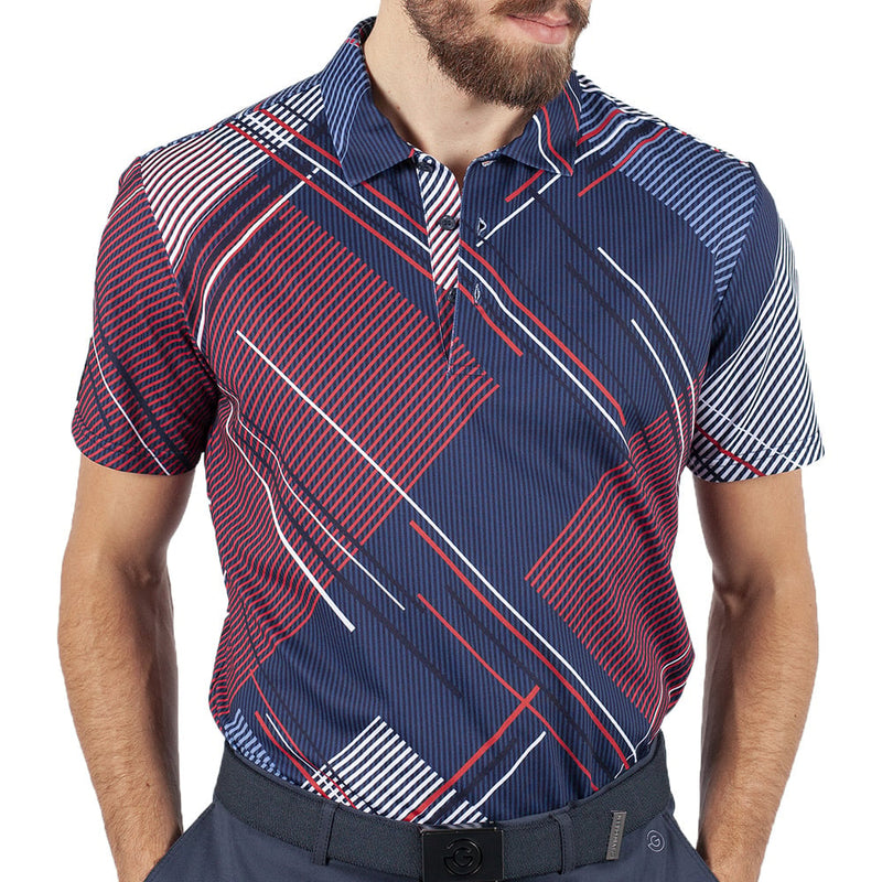 Galvin Green Shirt - Navy/Red